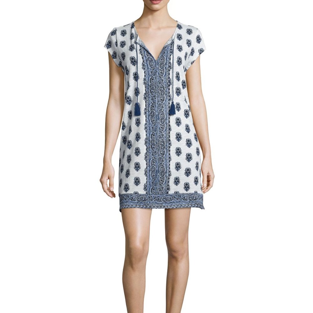 Soft Joie Gadhi Printed Split-Neck Dress